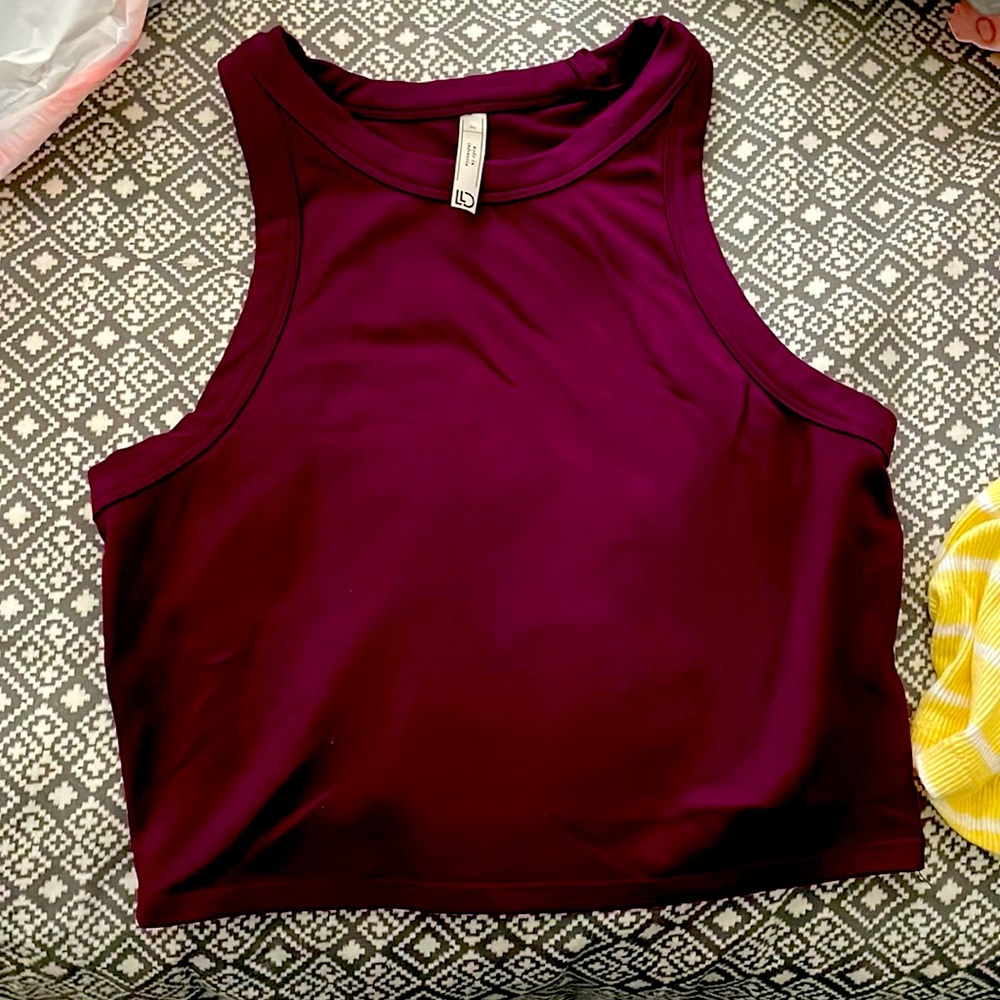Purple crop top